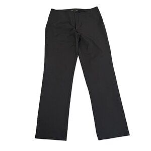 Nau pants women's 8 dark taupe gray brown slacks activewear pants zip pocket